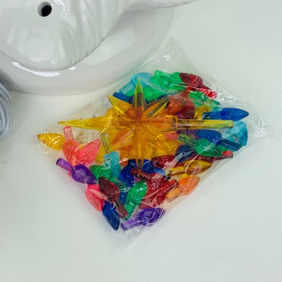 White 12"H Ceramic Lite UP Christmas Tree Table Top Retro Nostalgic Decoration - Picture 6 of 12